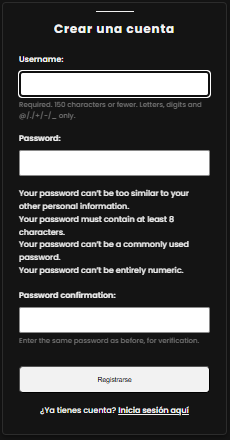 Formulario de Registro