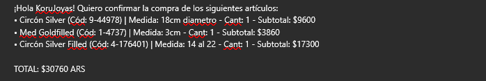 Mensaje de WhatsApp automático al finalizar la compra